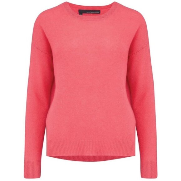 💕360 CASHMERE💕 Camille 100% Cashmere Sweater ~ Raspberry Pink Large L NWT - Picture 9 of 15